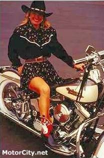 Country Girl on Harley-Davidson